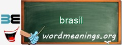 WordMeaning blackboard for brasil